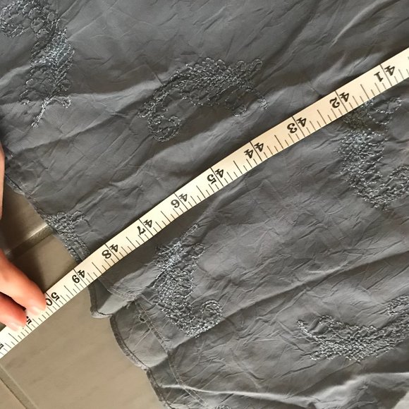 Vintage Johnny Was Collection Embroidered Cornflower Reversible Maxi Dress - Picture 15 of 15